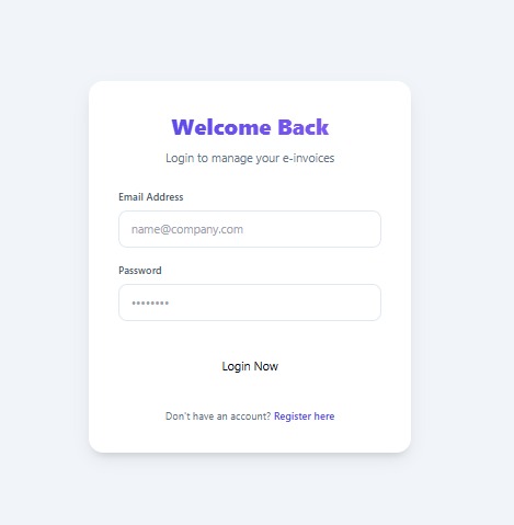 E-Invoice Management System